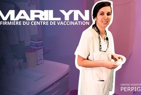Infirmière du centre de vaccination