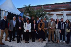 Pose des premières pierres de la future Unité Territoriale de Soins Palliatifs (UTSP) et l’extension du bloc opératoire
